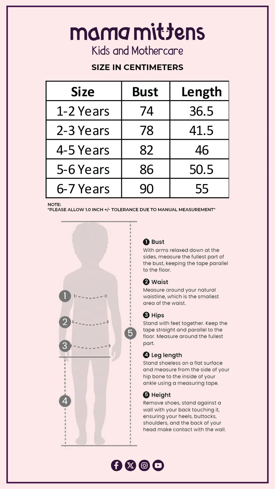 Size Chart for Summer Holiday Beach Strap Dress