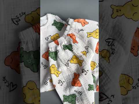 Gummy Bear Print Muslin Co-ord Set