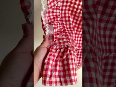 Gingham Flutter Peplum